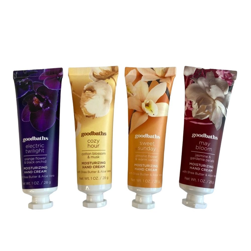 Goodbaths Moisturizing Hand Cream Travel Size 1.0 oz each SEALED Holiday Gifts